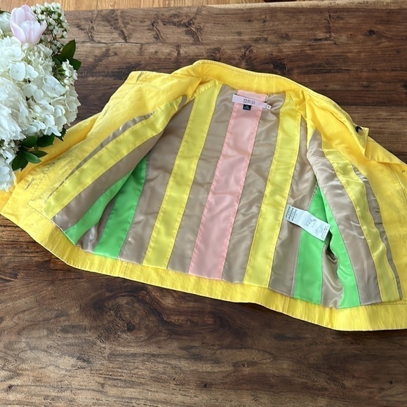 Red Valentino Yellow Cropped Jacket 42 - Picture 6 of 10